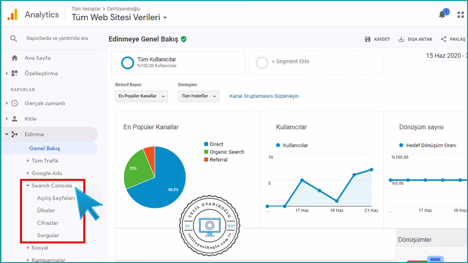 Google Analytics ile Google Search Console Nasıl Bağlanır