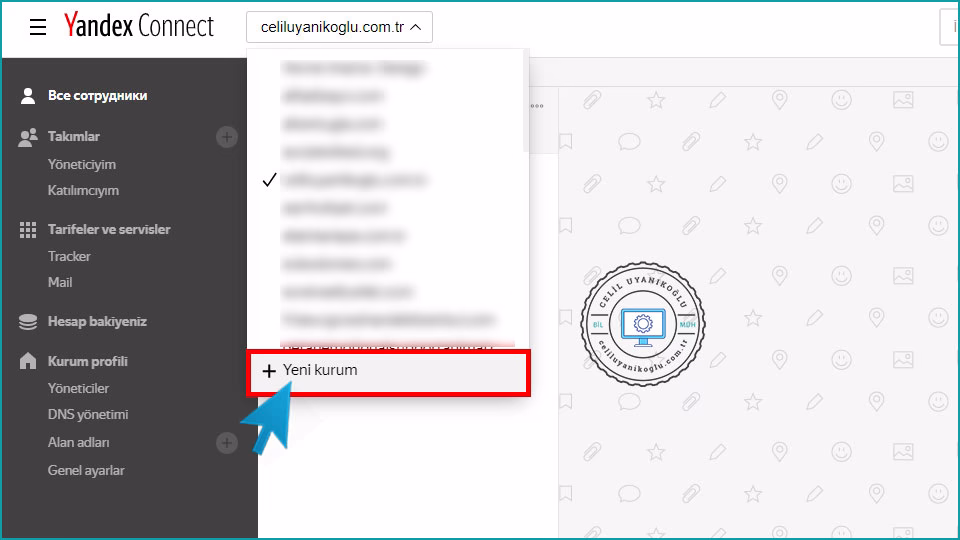 Yandex Connect ile Kurumsal Mail