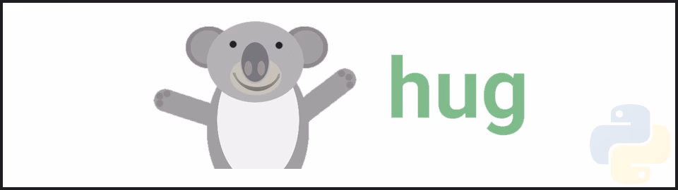 hug python logo