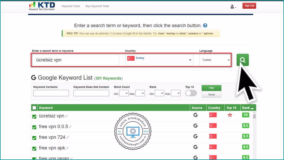 Keyword Tool Dominator