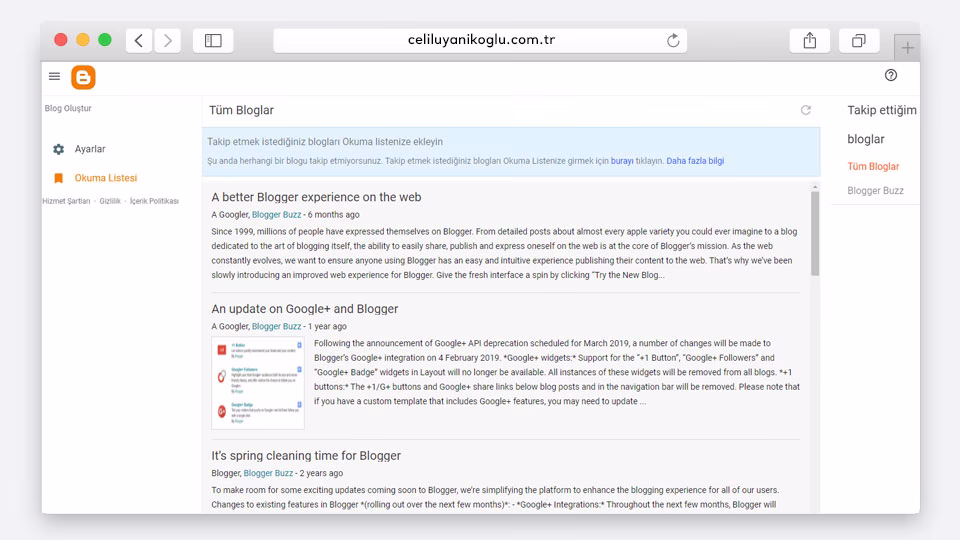 blogger cms görünüm
