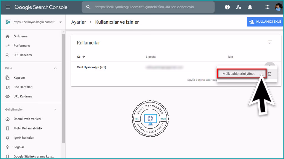 Mülk sahiplerini yönet