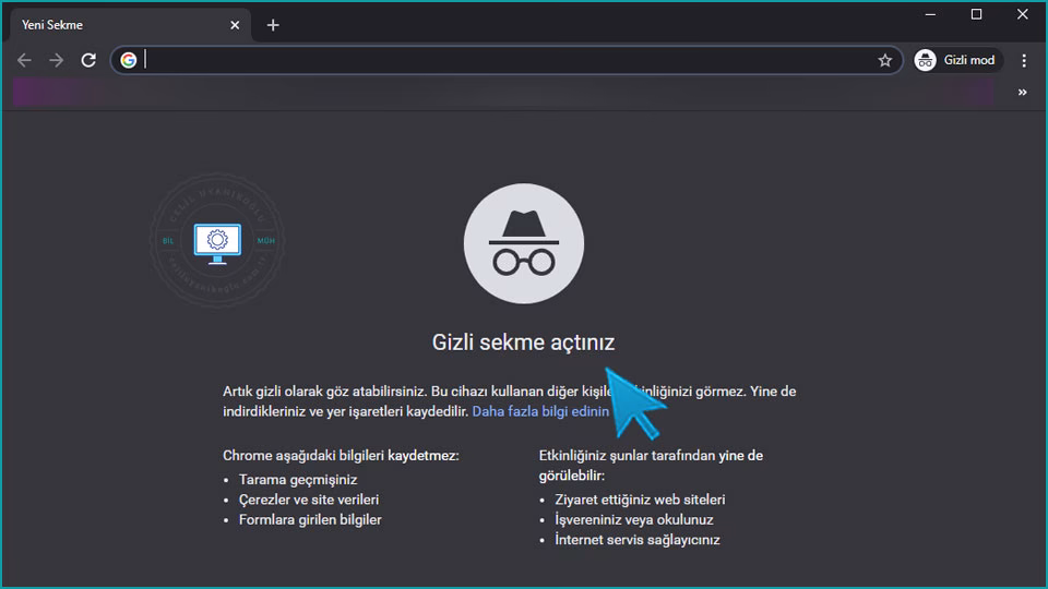 Google Chorme Tarayıcı Her Zaman Gizli Sekmede Nasıl Açılır