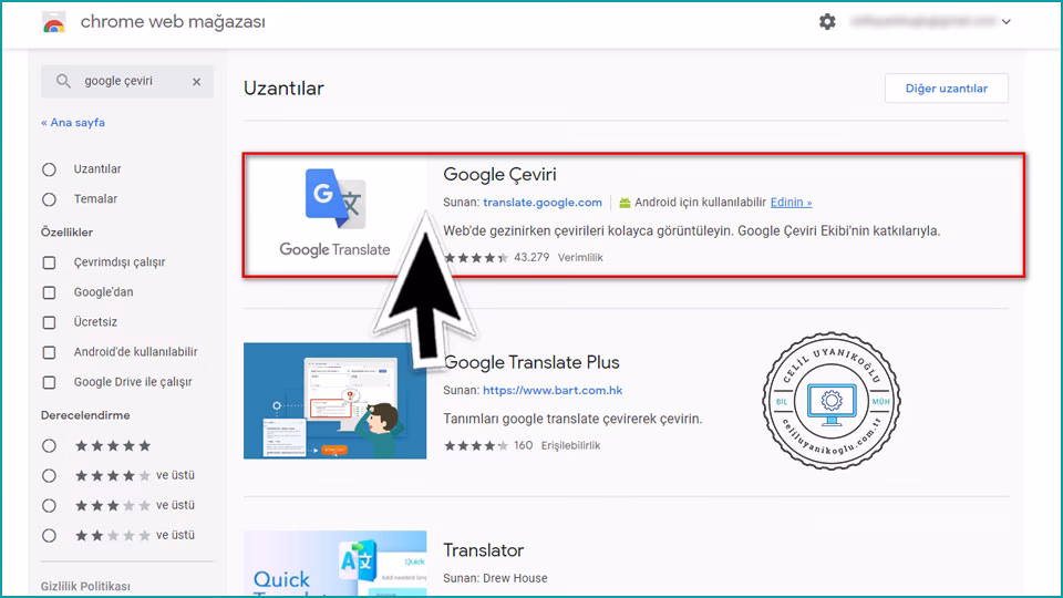 chrome uzantı kurma