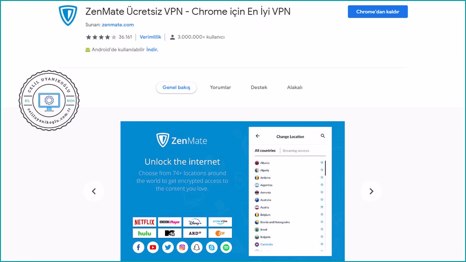 chrome zenmate vpn