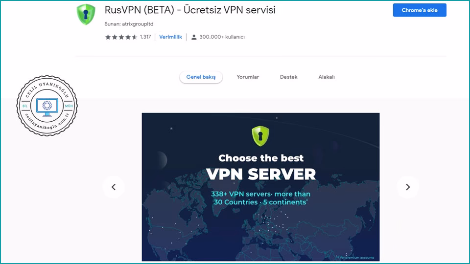 chrome rusvpn eklentisi