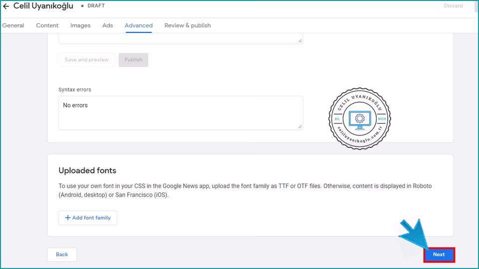 Google Haberler'e Nasıl Başvuru Yapılır advenced sayfası 