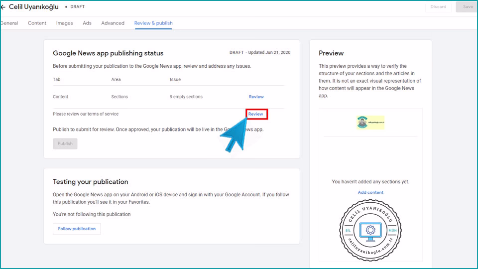 Google Haberler'e Nasıl Başvuru Yapılır rewiev sayfası 