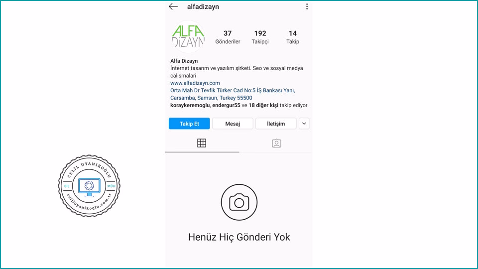 Mobilde Instagram Engel Kontrolü