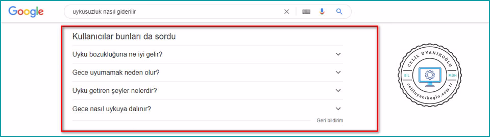 soru aramaları için içeriği optimize etmek