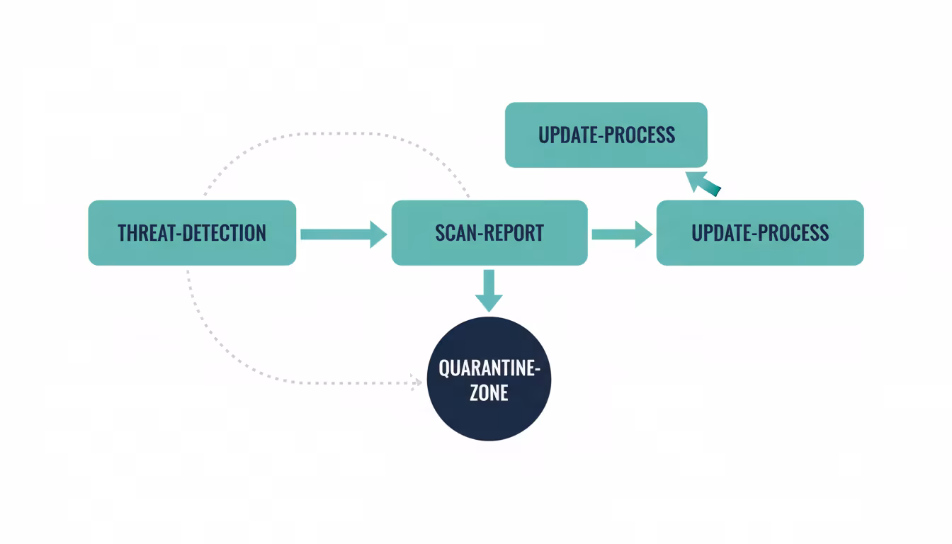 Antivirüs yazılımlarının tehdit algılama ve karantina süreçleri