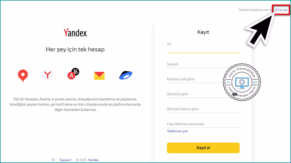 Yandex Metrica Kurulumu