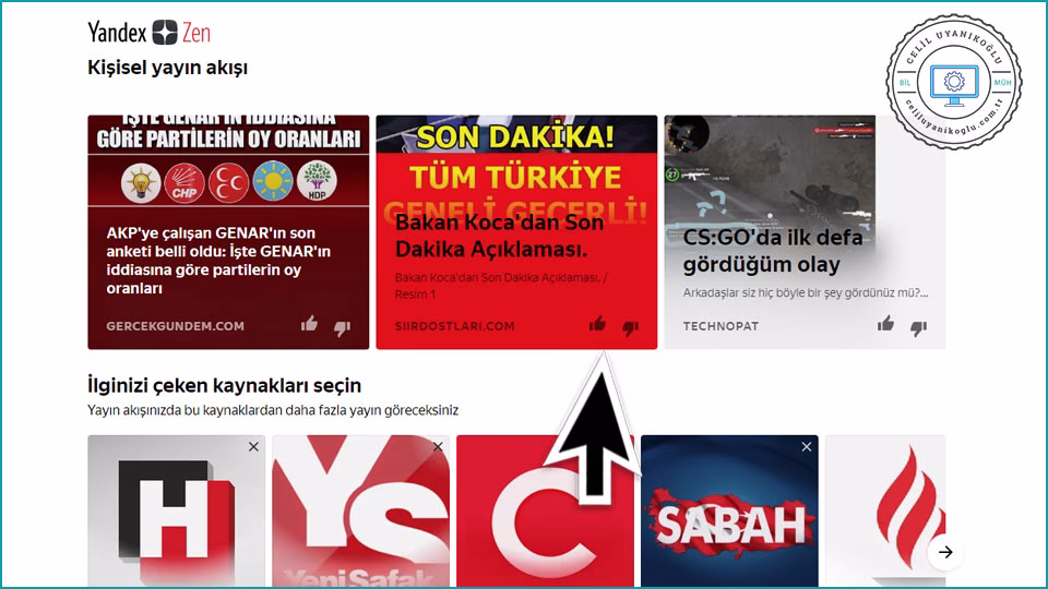 Yandex Zen Başvurusu