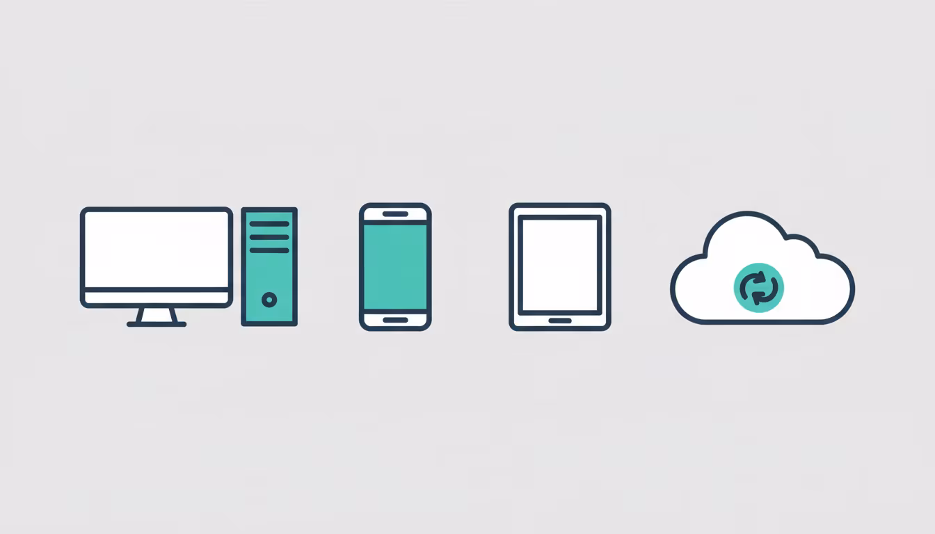 Ücretsiz yapay zeka araçlarının kullanıldığı çeşitli cihazlar ve ortamlar.