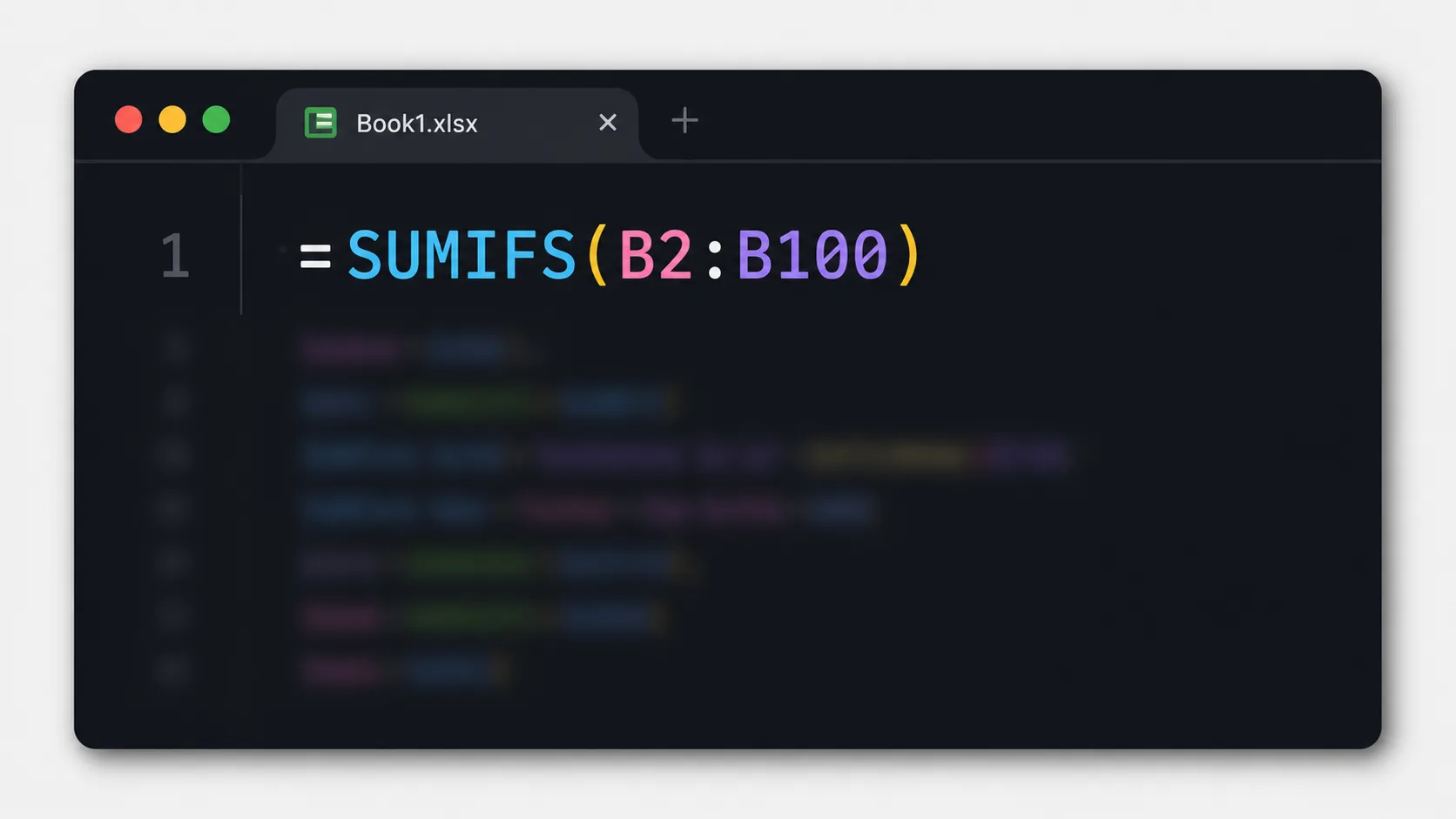 Google Sheets'te SUMIFS koşullu toplama formülü