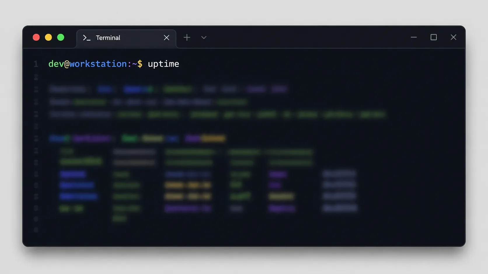 Terminal ekranında uptime ve ps aux --sort komutlarıyla sistem yükünün incelenmesi
