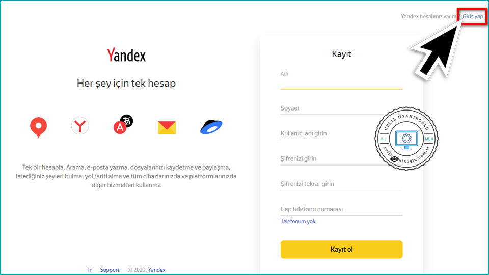 Yandex Metrica Kurulumu