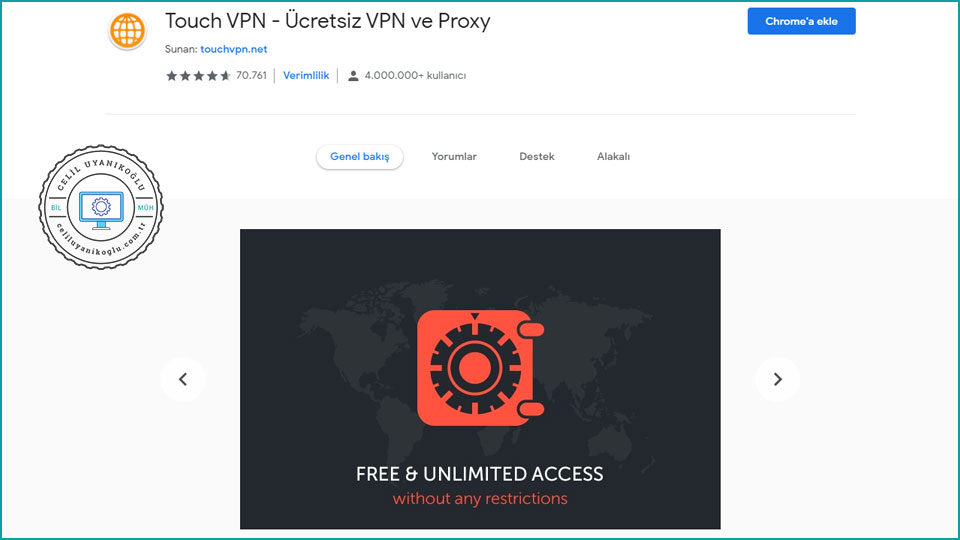 Chorme Touch VPN